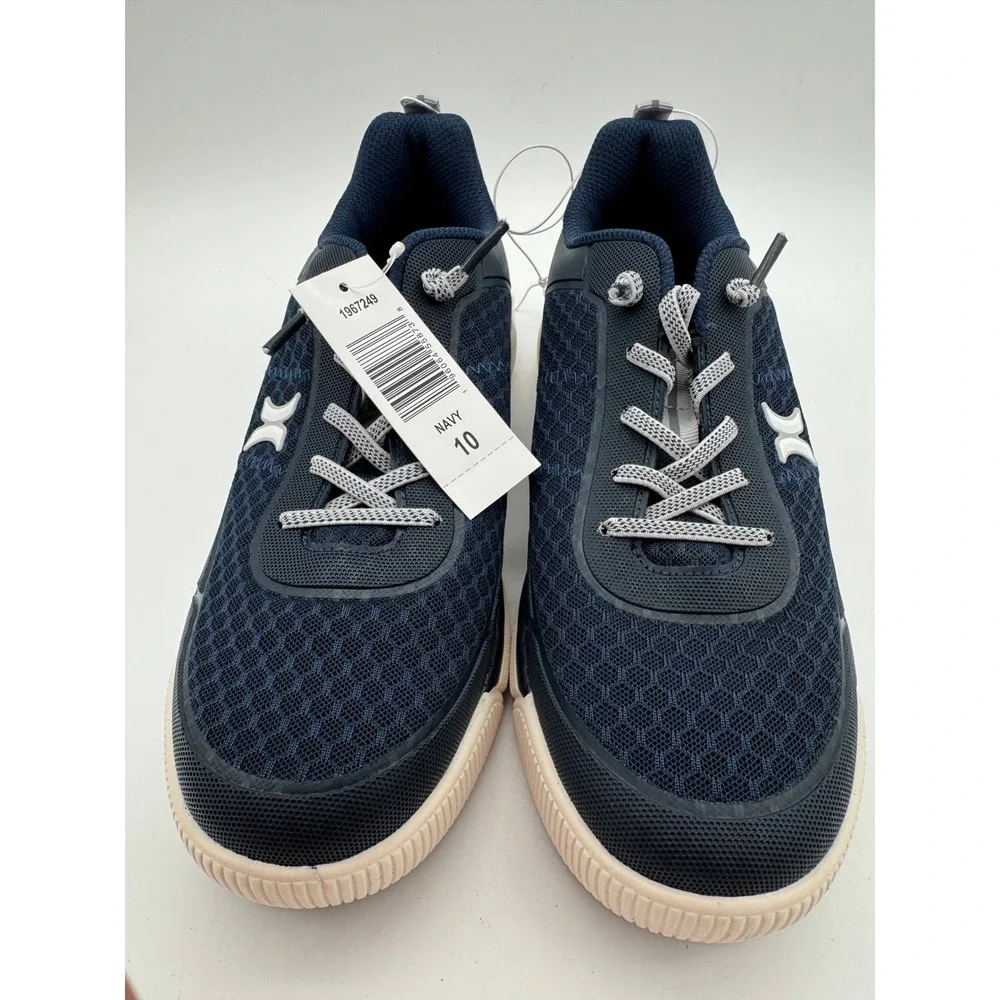Hurley Exeter Mens Navy Mesh Lace‎ Up Sneakers Shoes Size 10 NEW